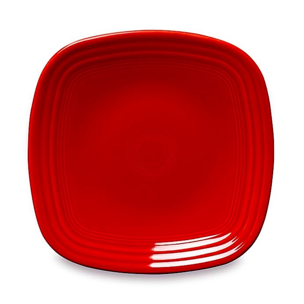Red Fiestaware Dinner Plates